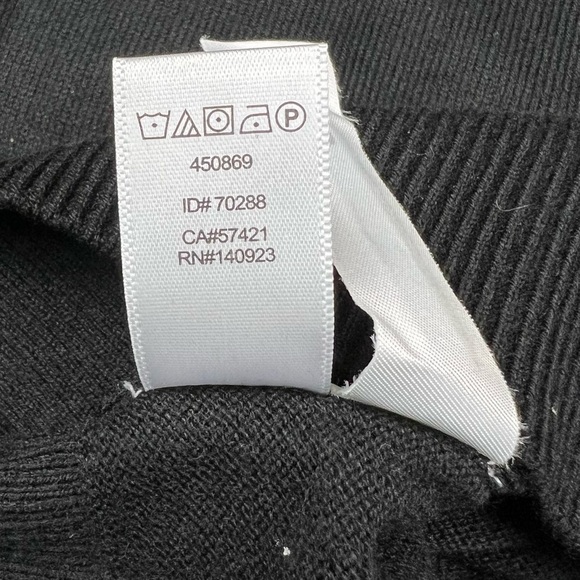 Loft Medium Black Floral Open Sleeve w/ Ties Bell Sleeves Boho Top Ann Taylor - Picture 8 of 8